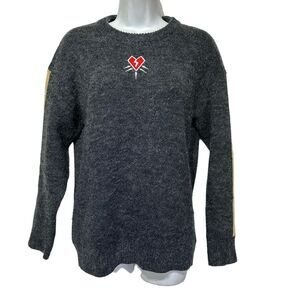 i want to say to you, i like you Lover Love First Date gray pullover sweater